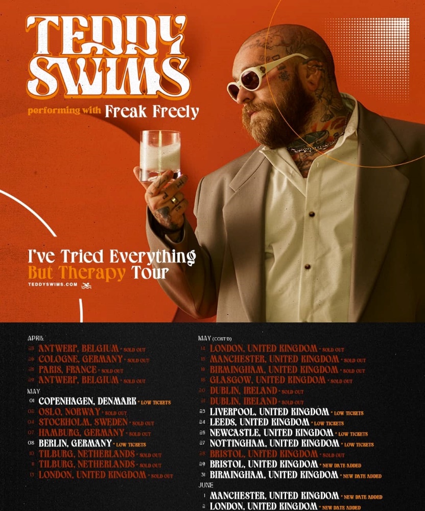 Teddy Swims I Ve Tried Everything But Therapy Tour 13 May 2024 O2