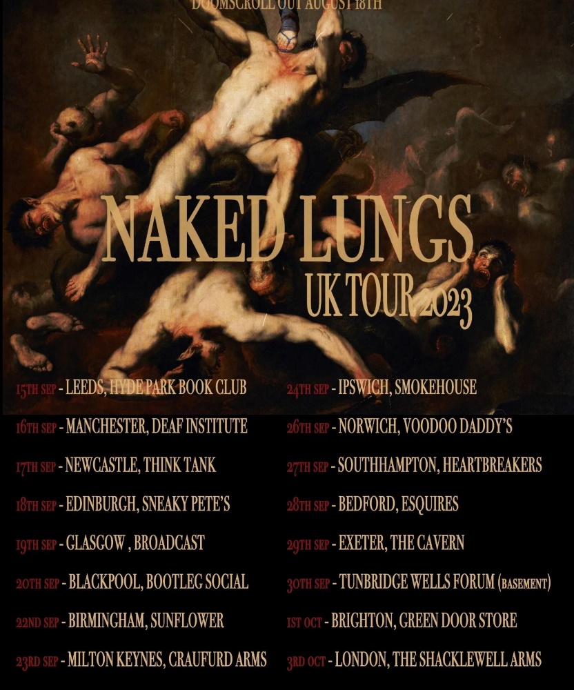 Naked Lungs UK Tour September Broadcast Event Gig Details Tickets Gigseekr