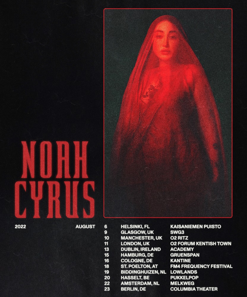 noah cyrus tour setlist 2022