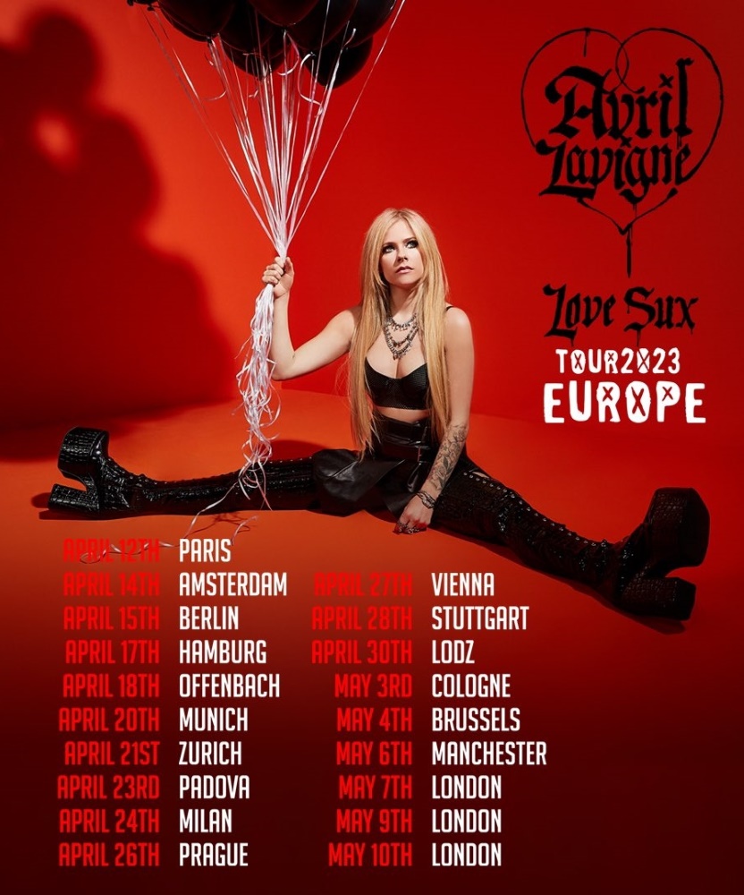 Avril Lavigne Love Sux Tour 2023 28 April 2023 Porsche Arena