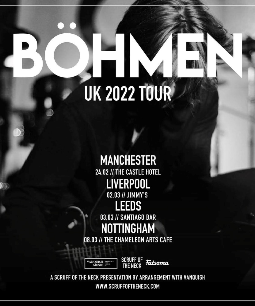 BÖHMEN - UK 2022 Tour - 03 March 2022 - Santiago Bar - Event/Gig ...