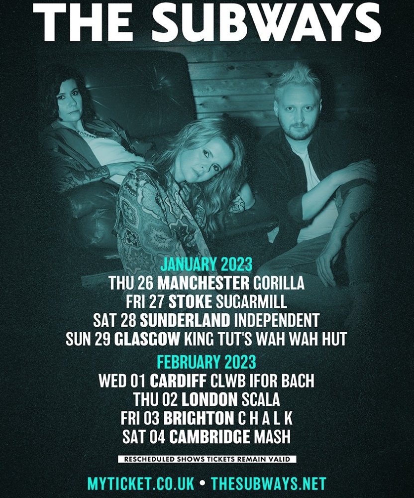 The Subways UK Tour 2022 03 February 2023 Chalk Event/Gig