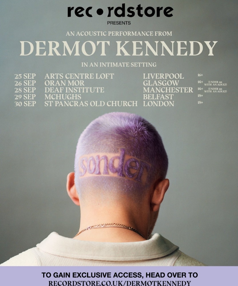 Dermot Kennedy UK Tour 2022 26 September 2022 Oran Mor Event