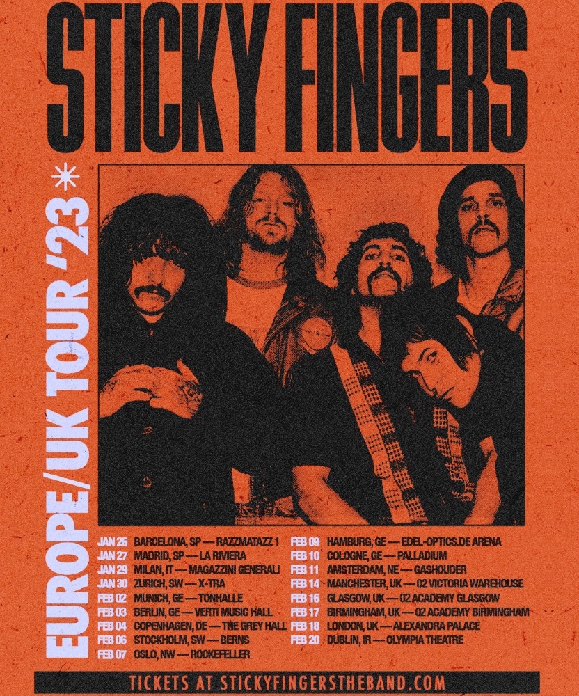 Sticky Fingers Europe/UK Tour 2023 06 February 2023 Berns Event