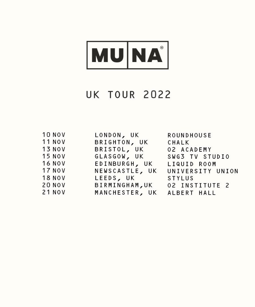 MUNA UK Tour 2022 17 November 2022 Newcastle University Students
