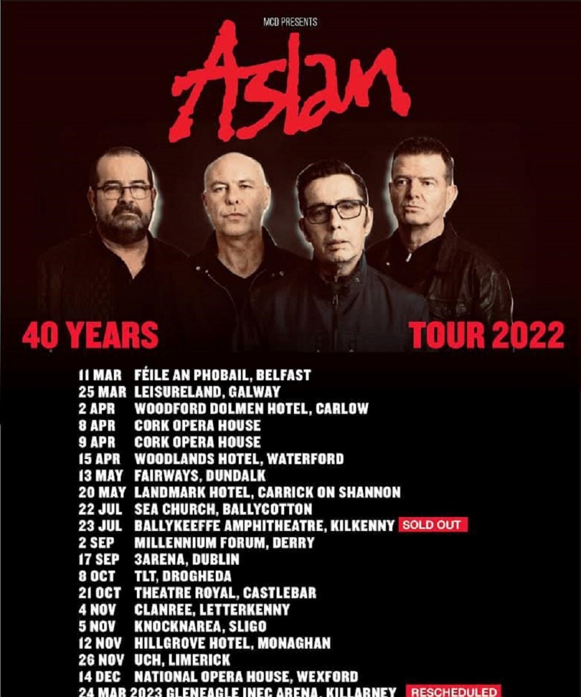 aslan tour 2022 glasgow