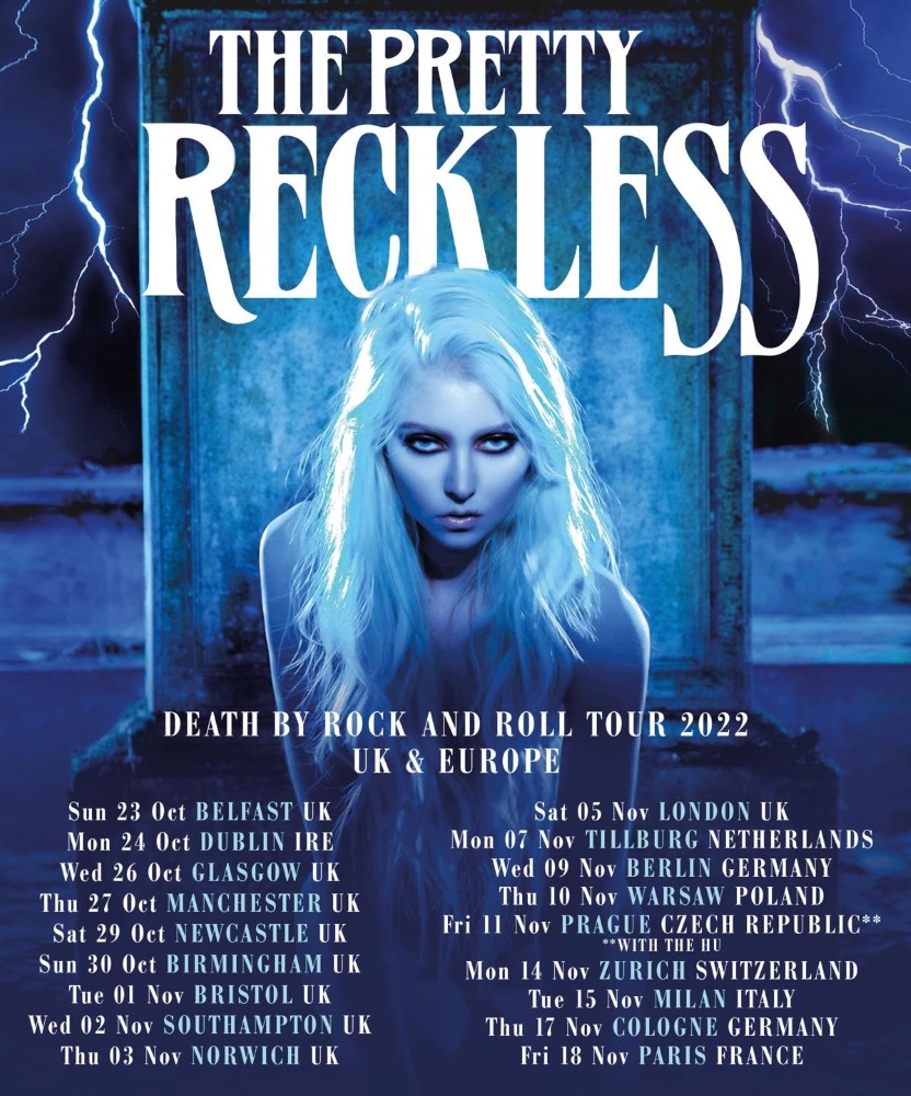 The Pretty Reckless Death By Rock and Roll Tour 2022 10 November