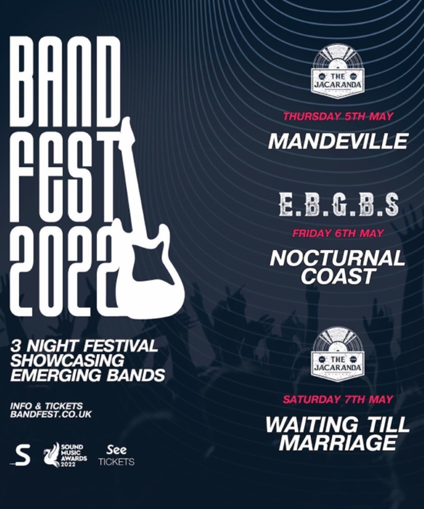 Band Fest 2022: Nocturnal Coast - 06 May 2022 - EBGBS - Event/Gig ...