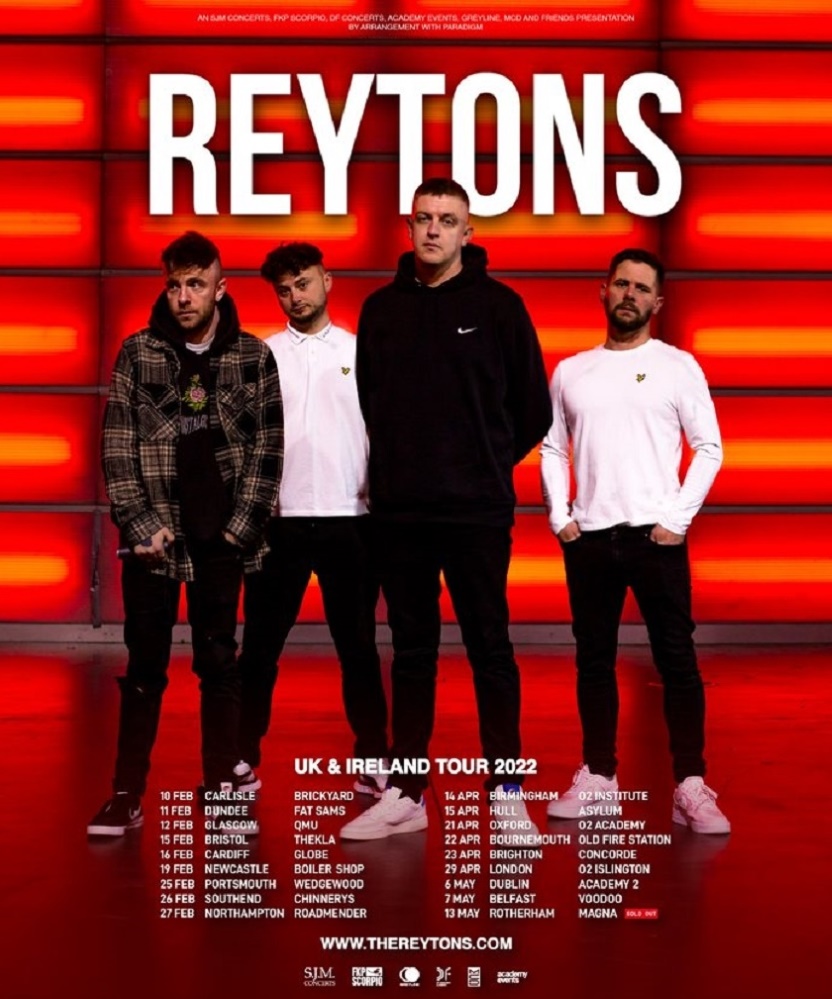 The Reytons Uk And Ireland Tour 2022 11 February 2022 Fat Sams Eventgig Details And Tickets 6351