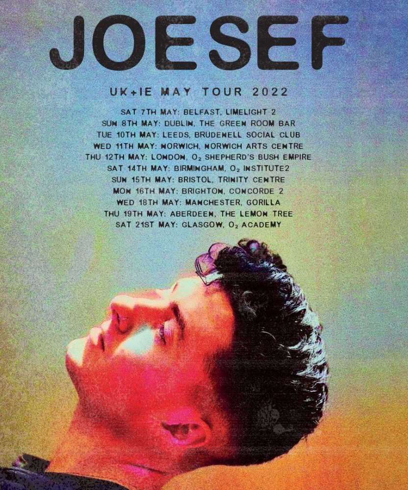 Joesef UK + IE May Tour 2022 16 May 2022 Concorde 2 Event/Gig