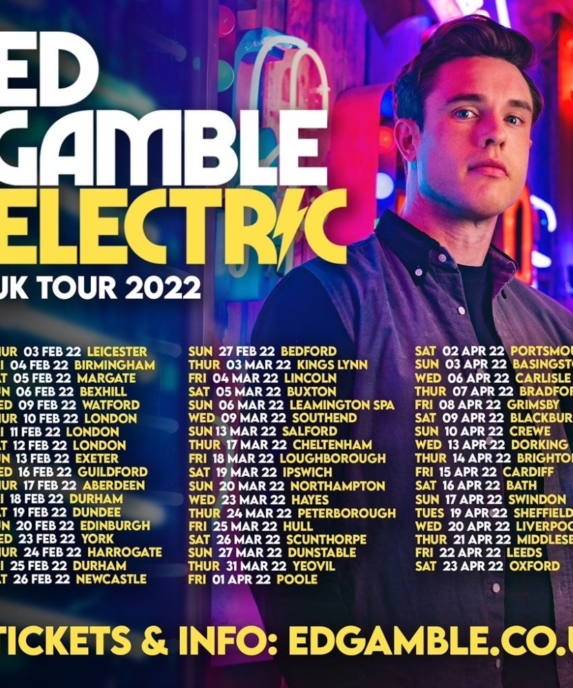 Ed Gamble - Electric - 22 April 2022 - City Varieties Music Hall ...