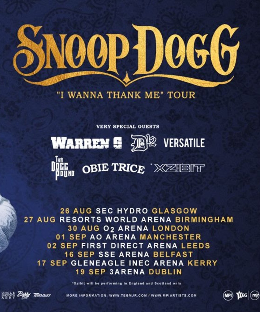 snoop dogg thank me tour setlist