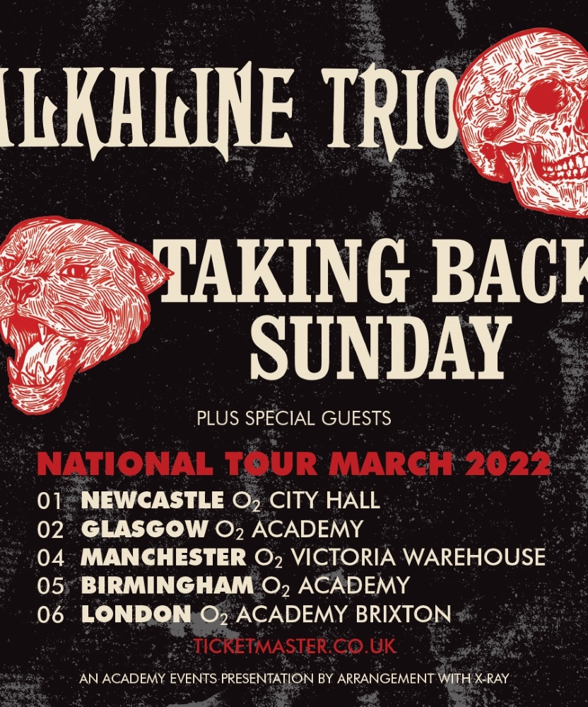 alkaline trio tour dates 2022