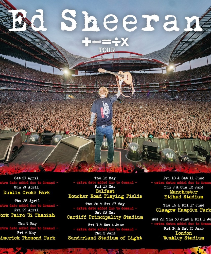 Ed Sheeran Wembley Stadium 2022 Tickets