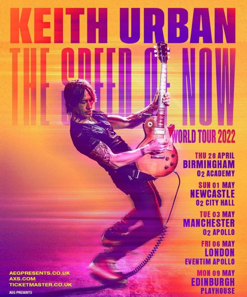 Keith Urban World Tour 2022 28 April 2022 O2 Academy Birmingham