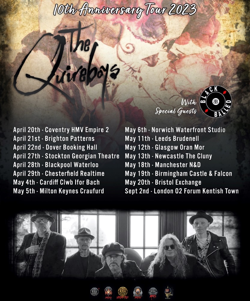 The Quireboys Beautiful Curse 10th Anniversary Tour 2023 18 May