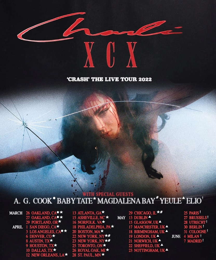 charli xcx tour poster