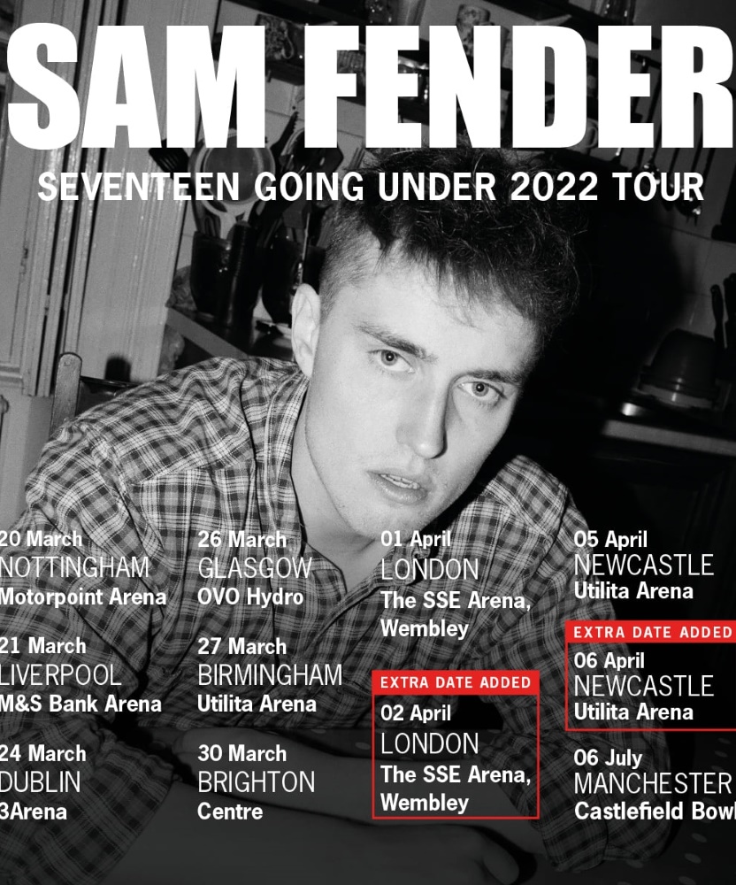 Sam Fender Seventeen Going Under 2022 Tour 27 March 2022 Utilita