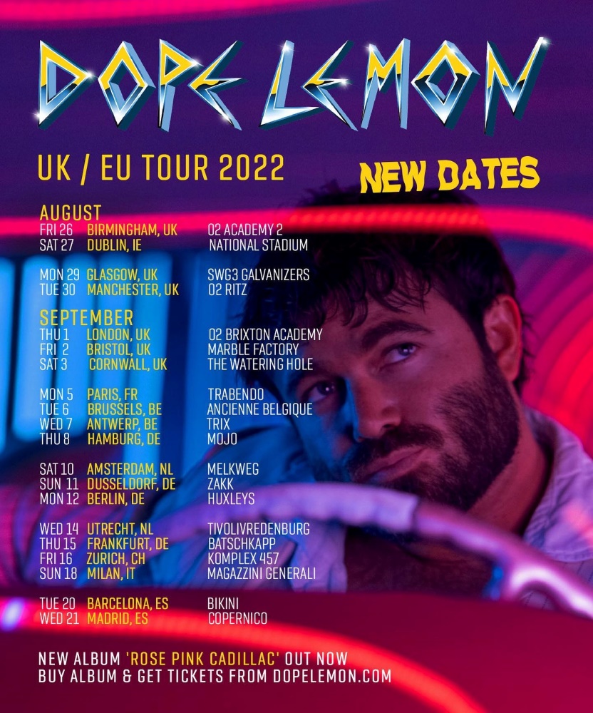 Dope Lemon UK & EU Tour 2022 01 September 2022 O2 Academy Brixton