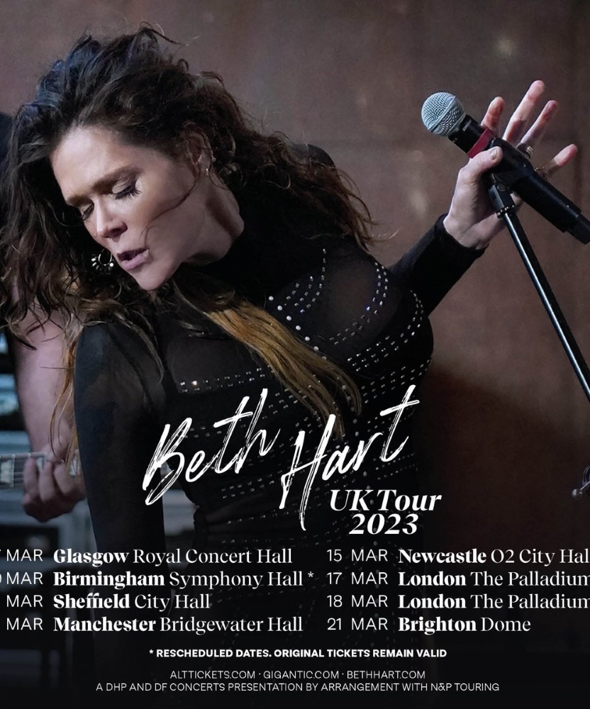 Beth Hart UK Tour 2023 21 March 2023 Brighton Dome Event/Gig
