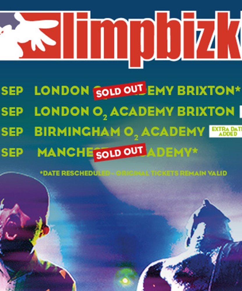 Limp Bizkit UK Tour 2022 Date TBC O2 Academy Brixton Event/Gig