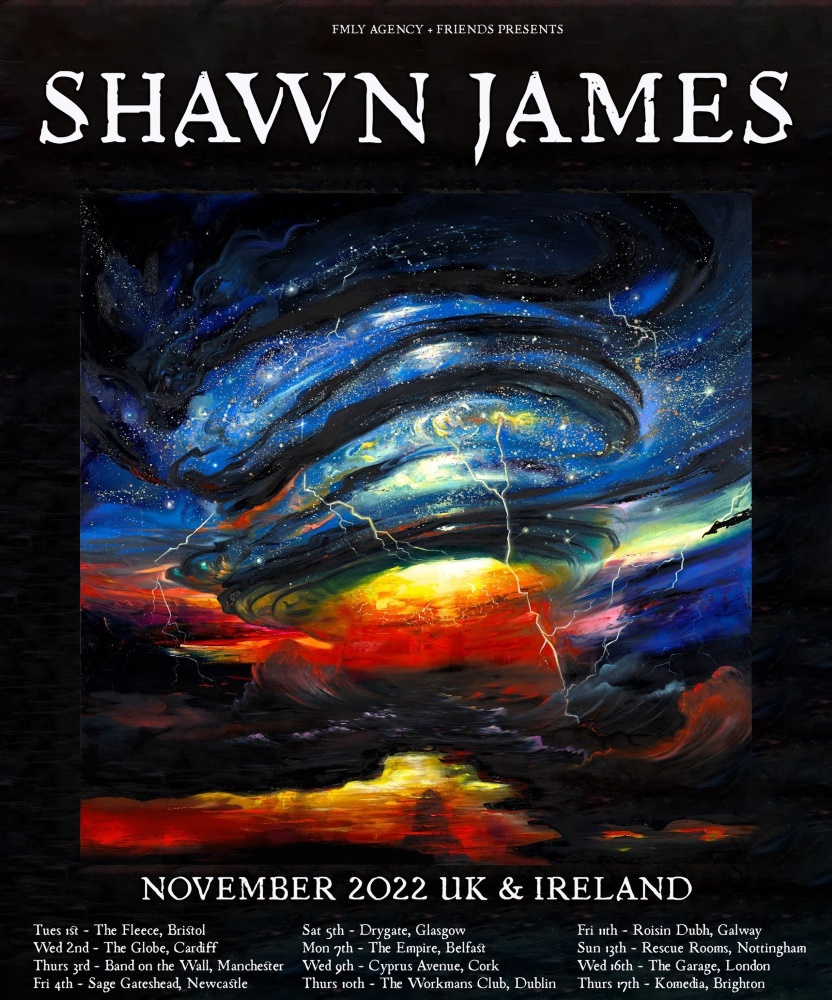 Shawn James November 2022 UK & Ireland 03 November 2022 Band on