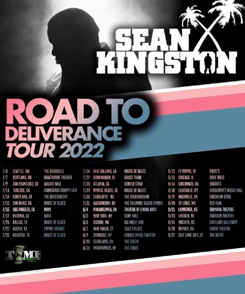 Sean Kingston Road To Deliverance Tour 2022 28 July 2022 Center