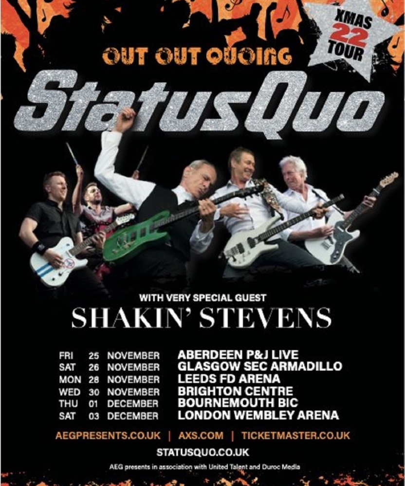 status quo tour 2022 england