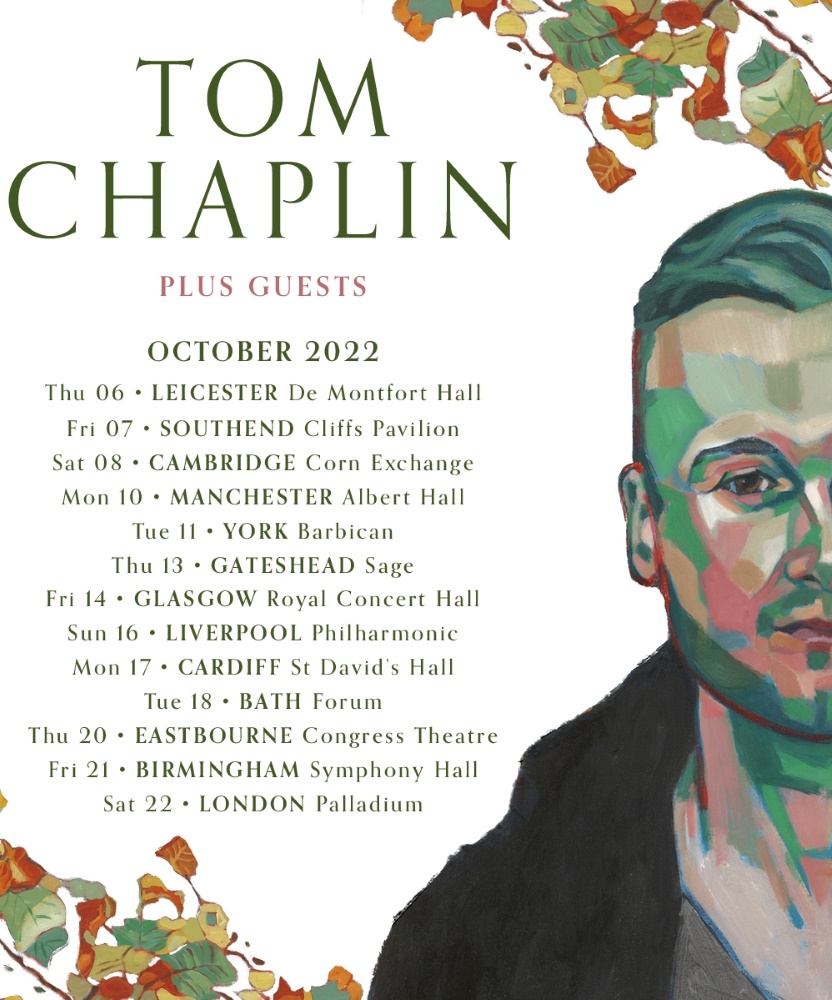 Tom Chaplin - UK Tour 2022 - 06 October 2022 - De Montfort Hall - Event ...