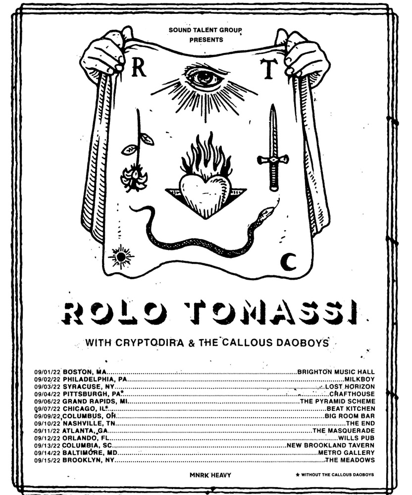 rolo tomassi tour 2022