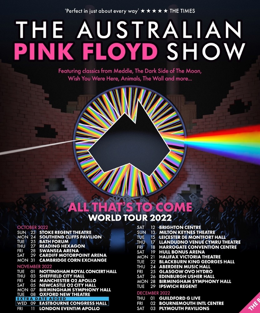 The Australian Pink Floyd World Tour 2022 13 November 2022 Milton