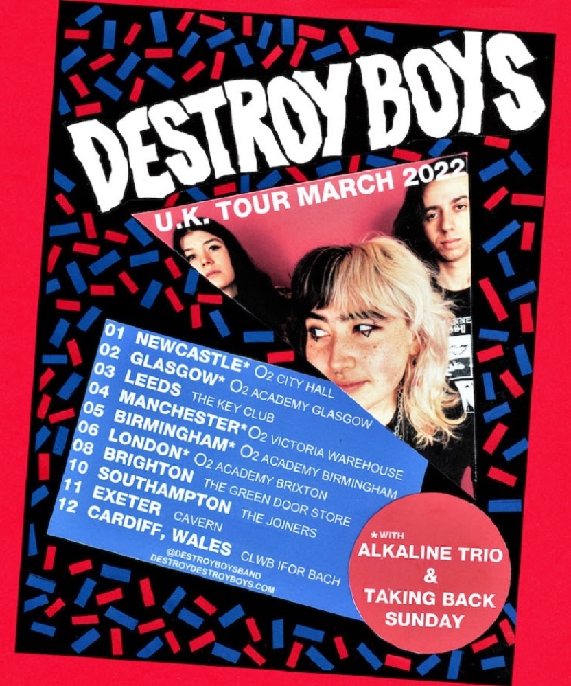 Destroy Boys - UK Tour 2022 - 12 March 2022 - Clwb Ifor Bach - Event ...