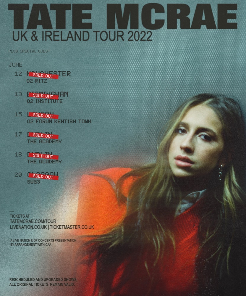 Tate McRae U.K. & Ireland Tour 2022 12 June 2022 O2 Ritz Event