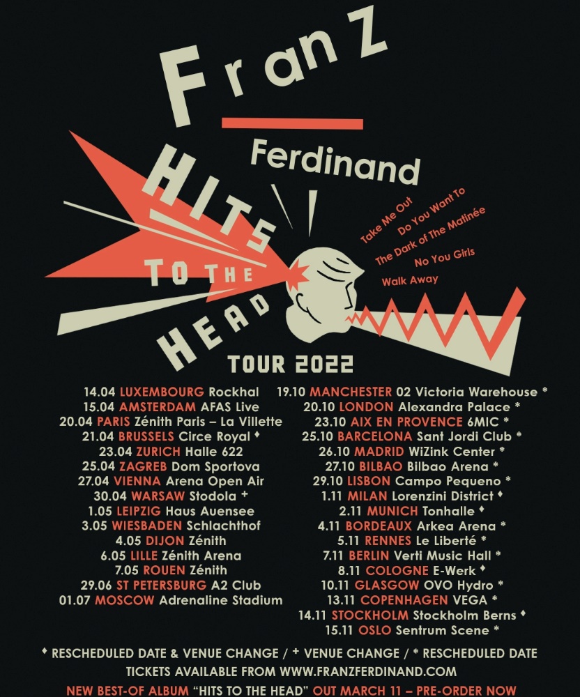 Franz Ferdinand Hits To The Head Tour 2022 20 April 2022 Zénith