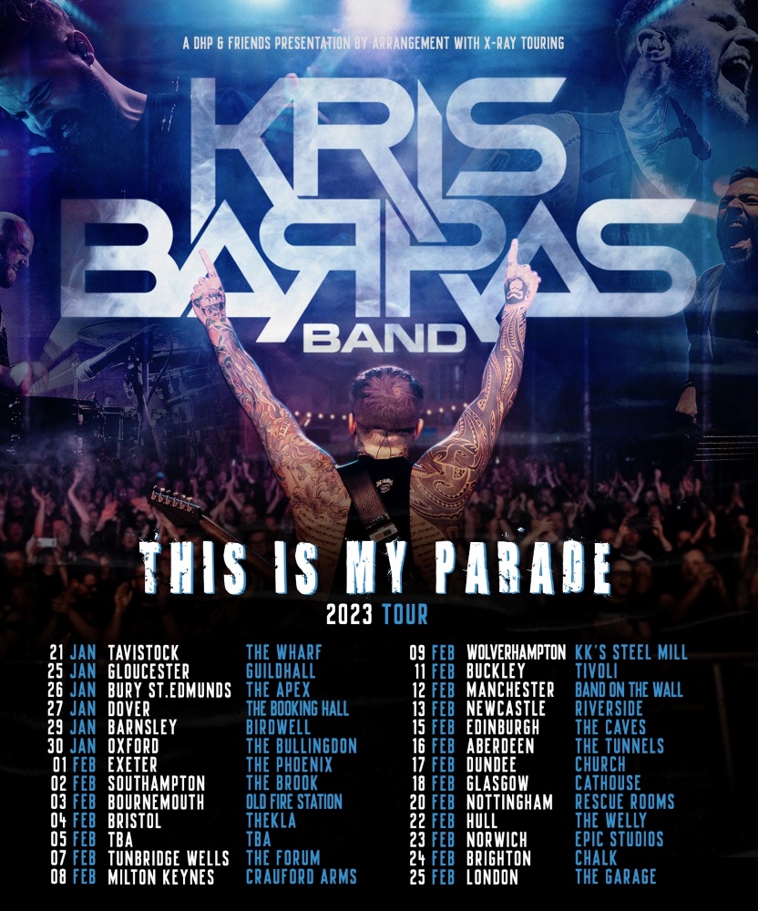 Kris Barras Band This Is My Parade 2023 Tour 11 February 2023 