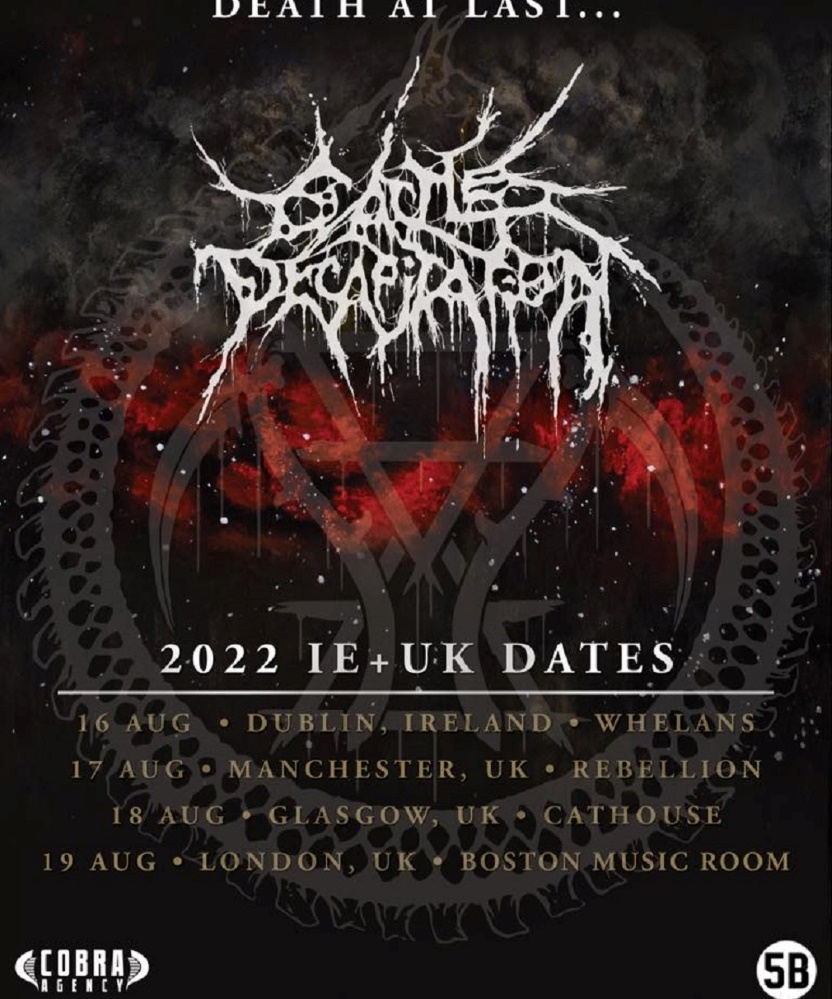 Cattle Decapitation 2022 IE + UK Tour 17 August 2022 Rebellion