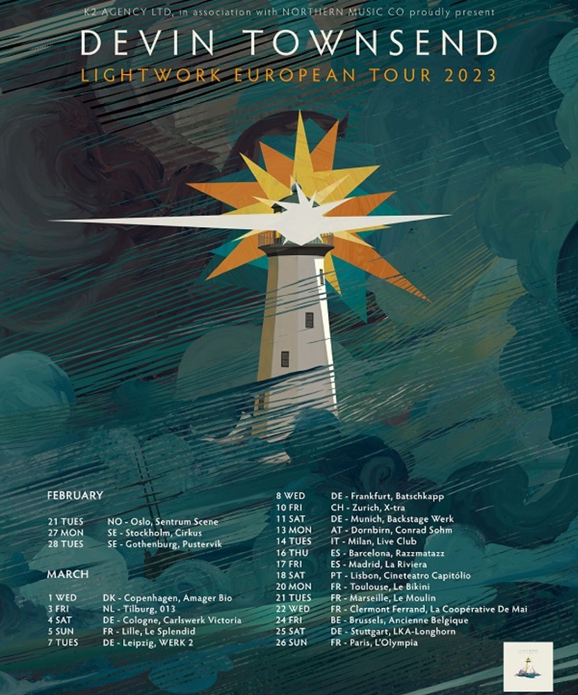 Devin Townsend Lightwork European Tour 2023 21 February 2023