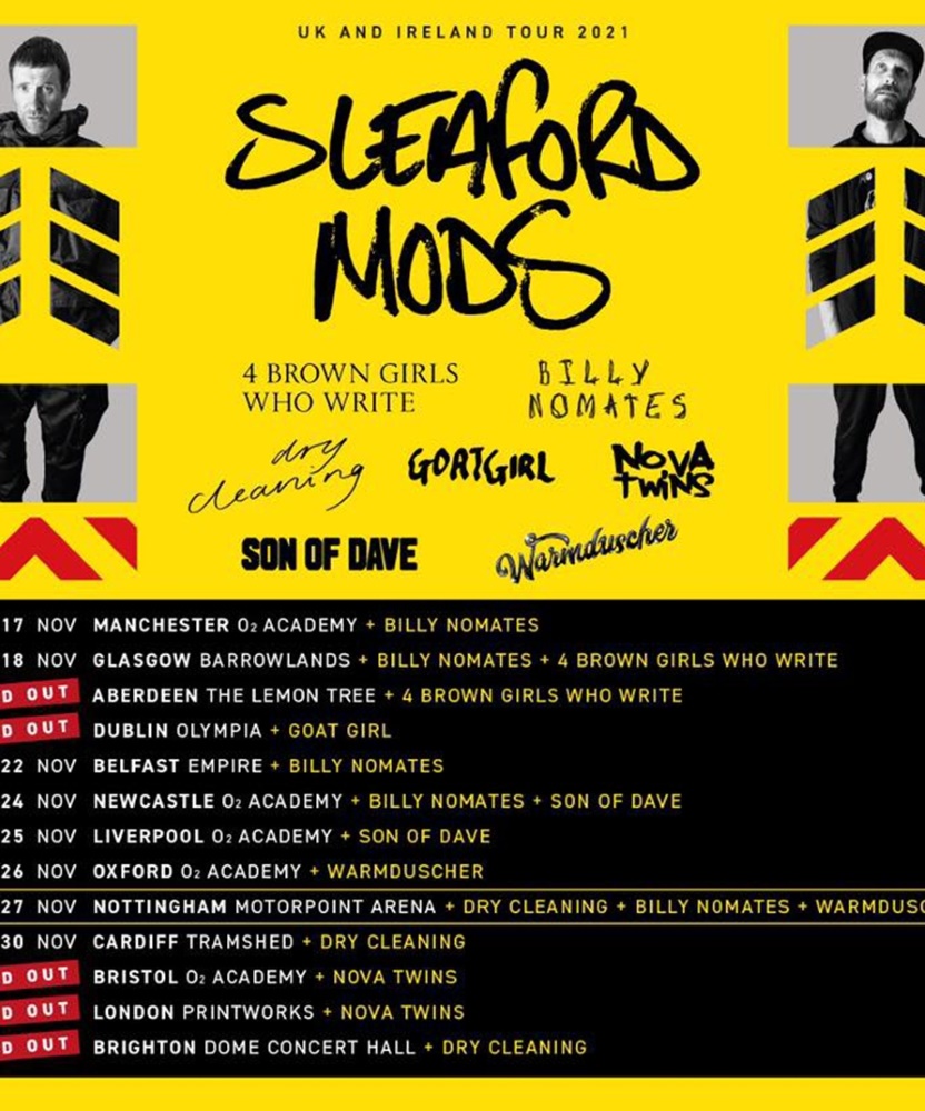 sleaford mods tour tickets