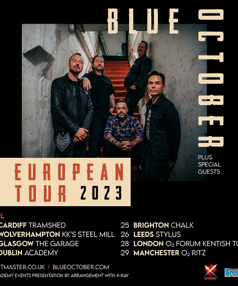 Blue October European Tour 2023 28 April 2023 O2 Forum Kentish