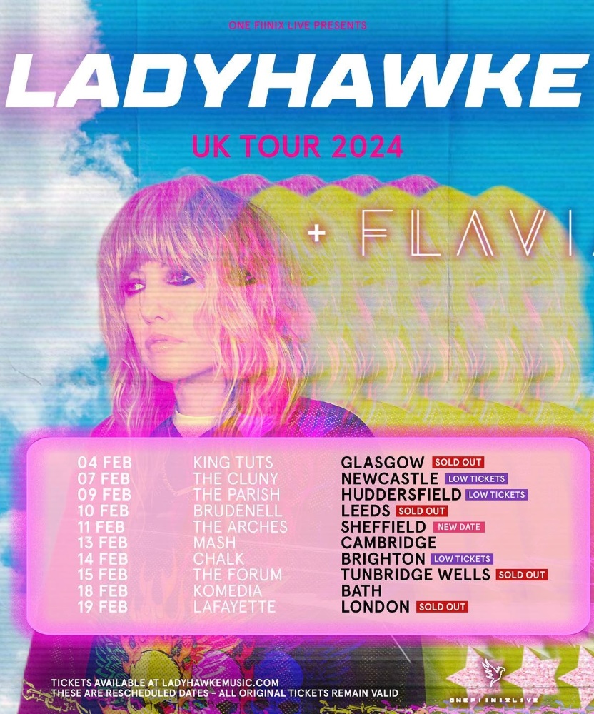 ladyhawke tour uk