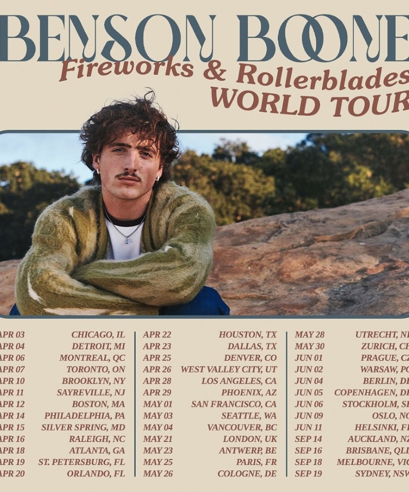 Benson Boone - Fireworks & Rollerblades World Tour - 16 September 2024 ...