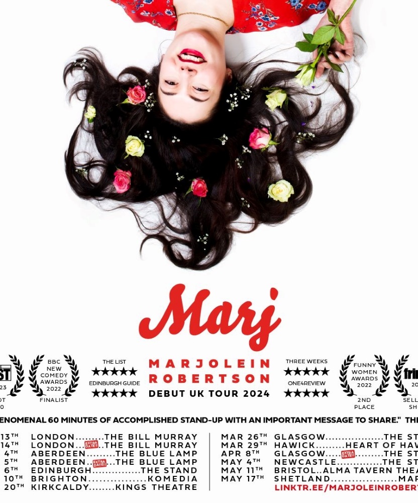 Marjolein Robertson Marj UK Tour 2024 10 March 2024 Komedia