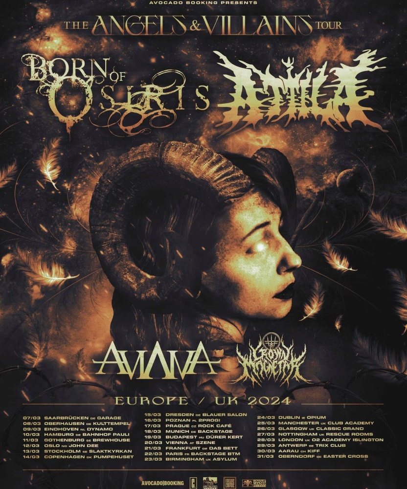 Born Of Osiris & Attila The Angels and Villains Tour 2024 21 March