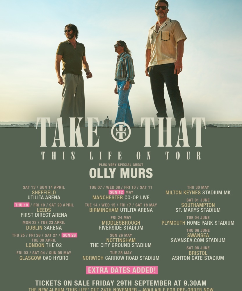 Take That This Life On Tour 25 April 2024 The O2 Event/Gig