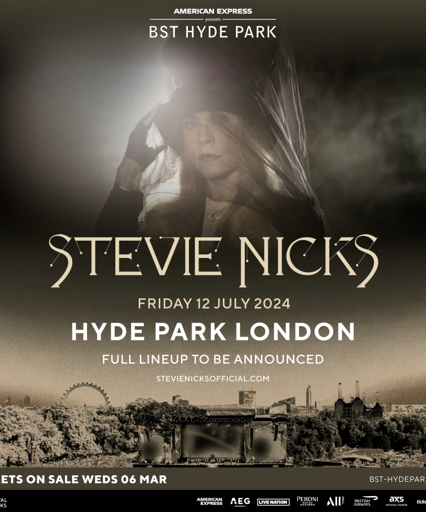 BST Stevie Nicks 12 July 2024 Hyde Park Event/Gig details