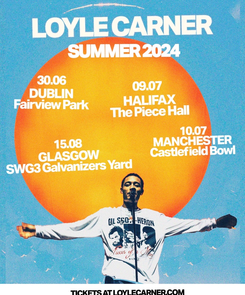 Loyle Carner Summer Tour 2024 09 July 2024 The Piece Hall Event/Gig details & tickets