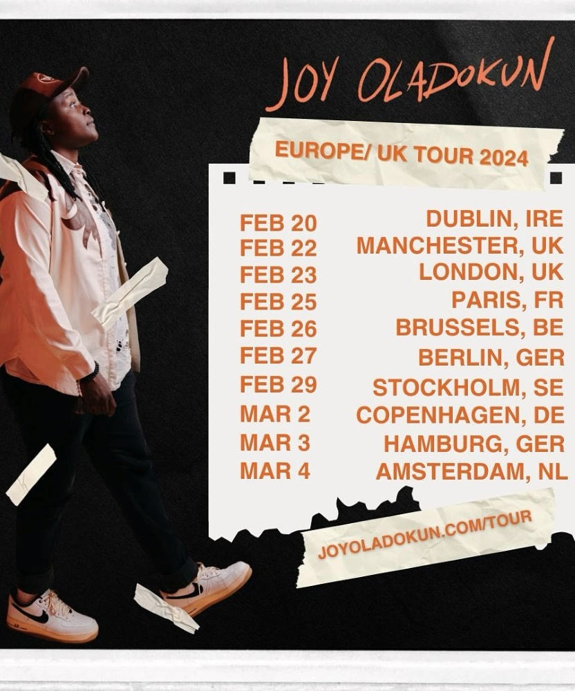 Joy Oladokun Europe/UK Tour 2024 25 February 2024 Badaboum