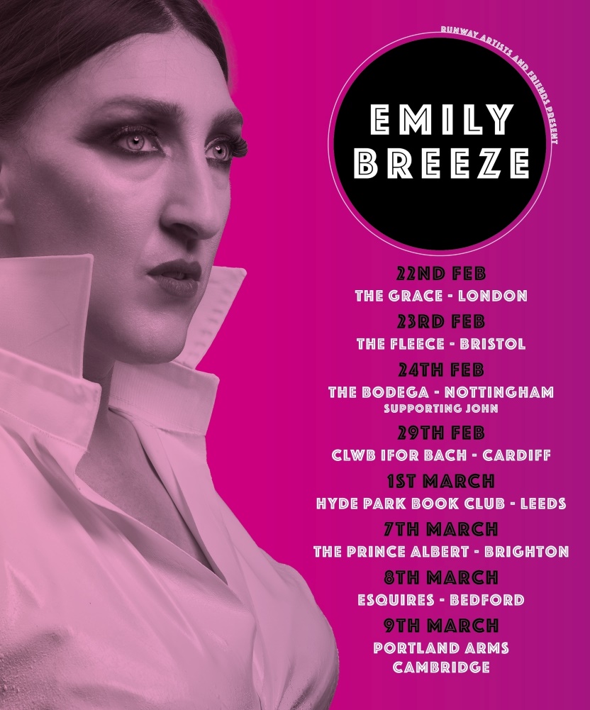 Emily Breeze 2024 UK Tour 08 March 2024 Esquires Event/Gig