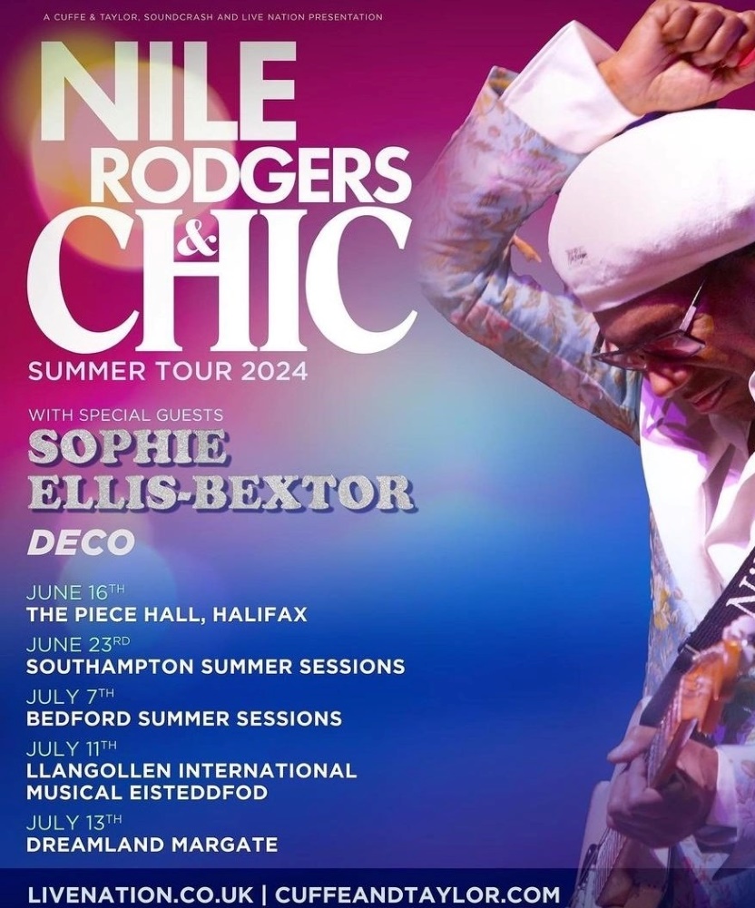 Nile Rodgers & CHIC Summer Tour 2024 16 June 2024 The Piece Hall