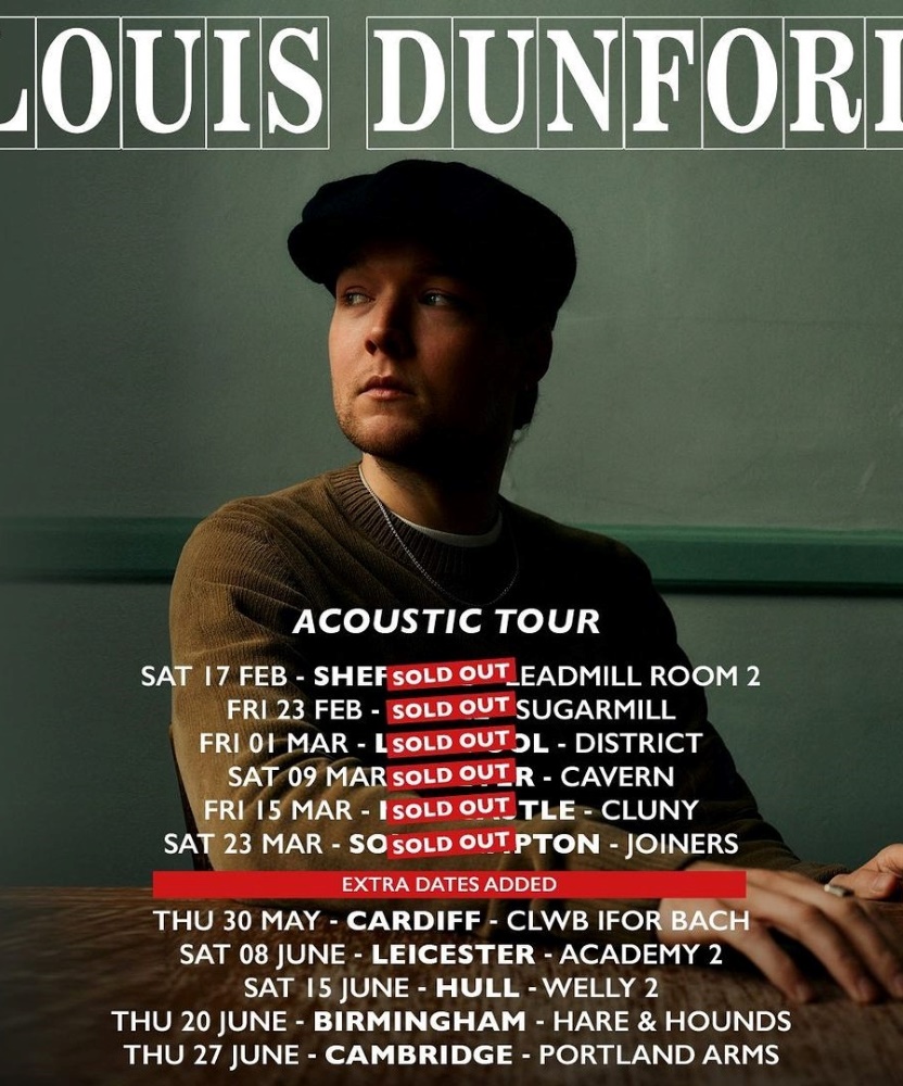 Louis Dunford Acoustic Tour 2024 23 March 2024 The Joiners